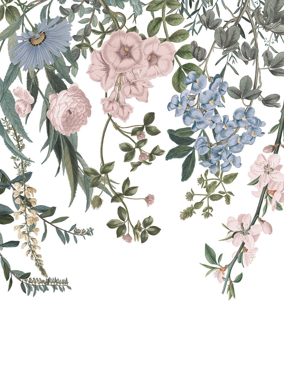 Arte de lienzo colgante floral I