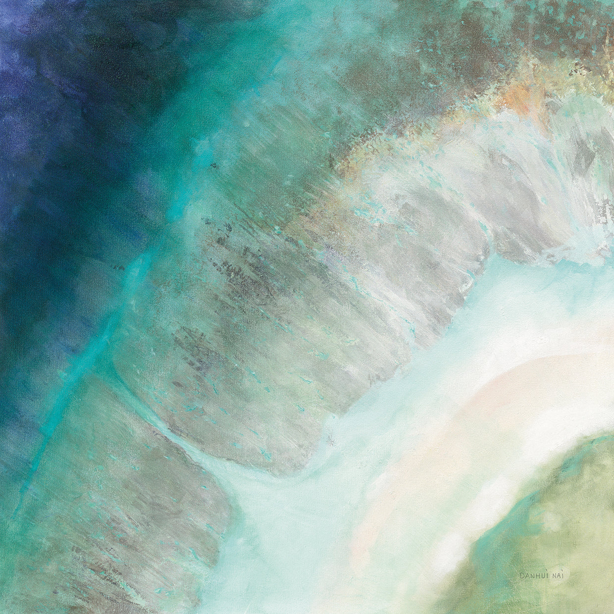 Coastal Diamond by Danhui Nai - museum quality wall art work on large canvas & framed canvas prints