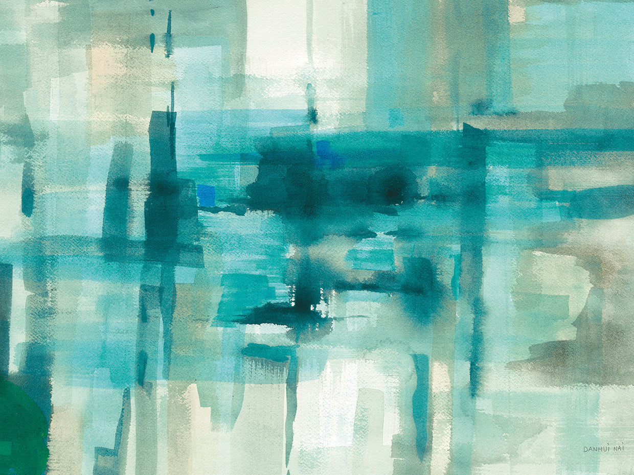Liquid Structure by Danhui Nai - handcrafted wall art work on large canvas & framed canvas prints, made to order