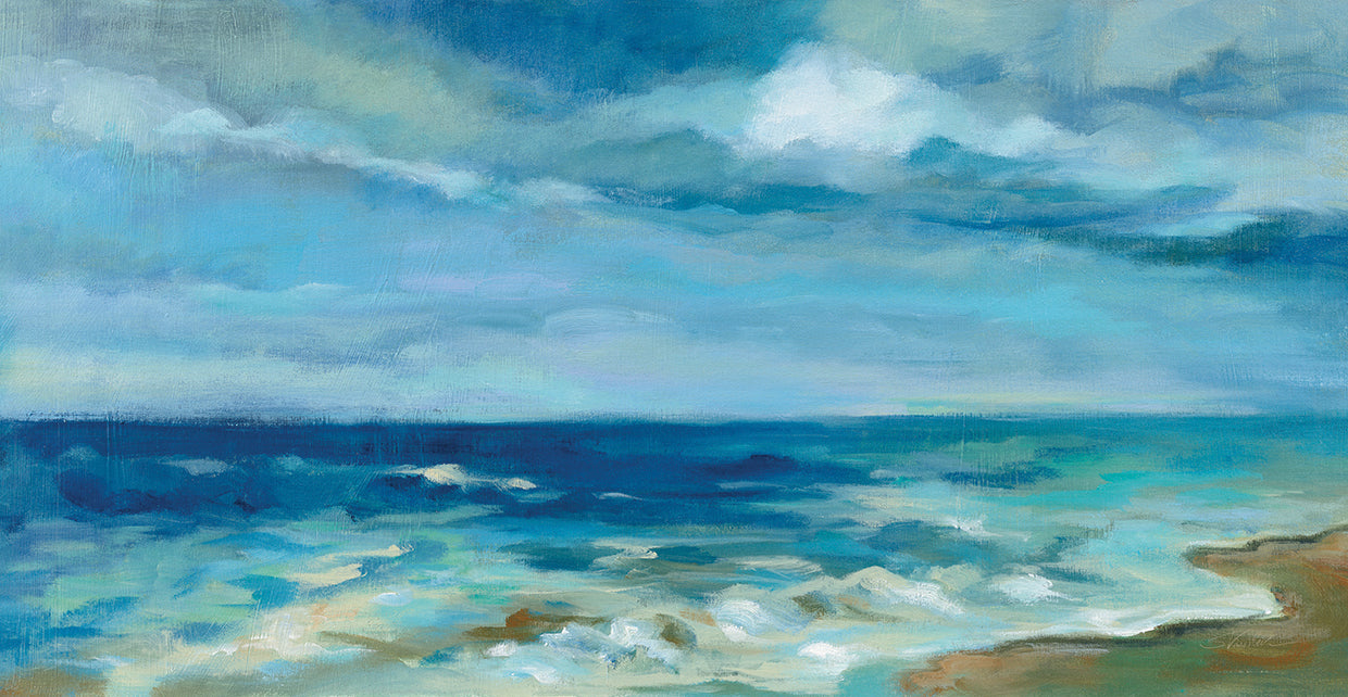 Ocean Waves by Silvia Vassileva - top quality wall art work on large canvas & framed canvas prints