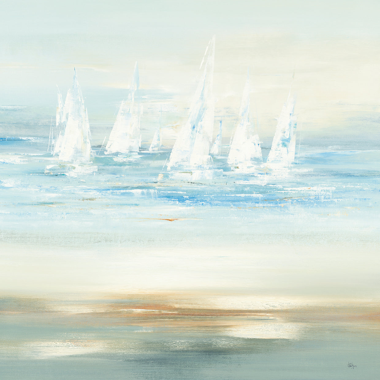 Toward Shore I by Lisa Ridgers - highest quality handcrafted wall art work on large canvas & framed canvas prints