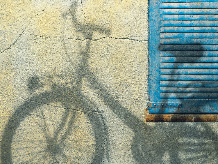 Arte de la lona de la sombra de la bicicleta