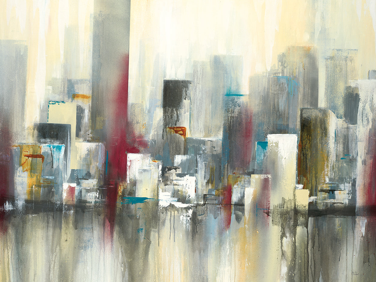 Cityscape in Colour by Lisa Ridgers - best quality handcrafted wall art work on large canvas & framed canvas prints