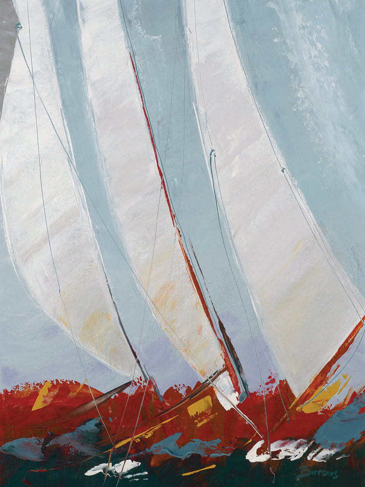 Racing the Wind by John Burrows - best quality handcrafted wall art work on large canvas & framed canvas prints