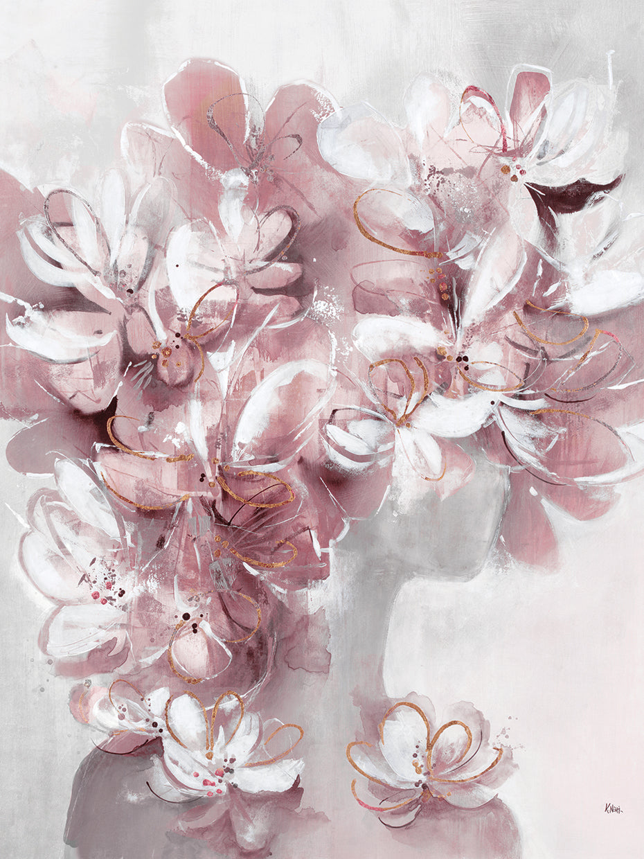 Blush by K. Nari - museum quality wall art work on large canvas & framed canvas prints