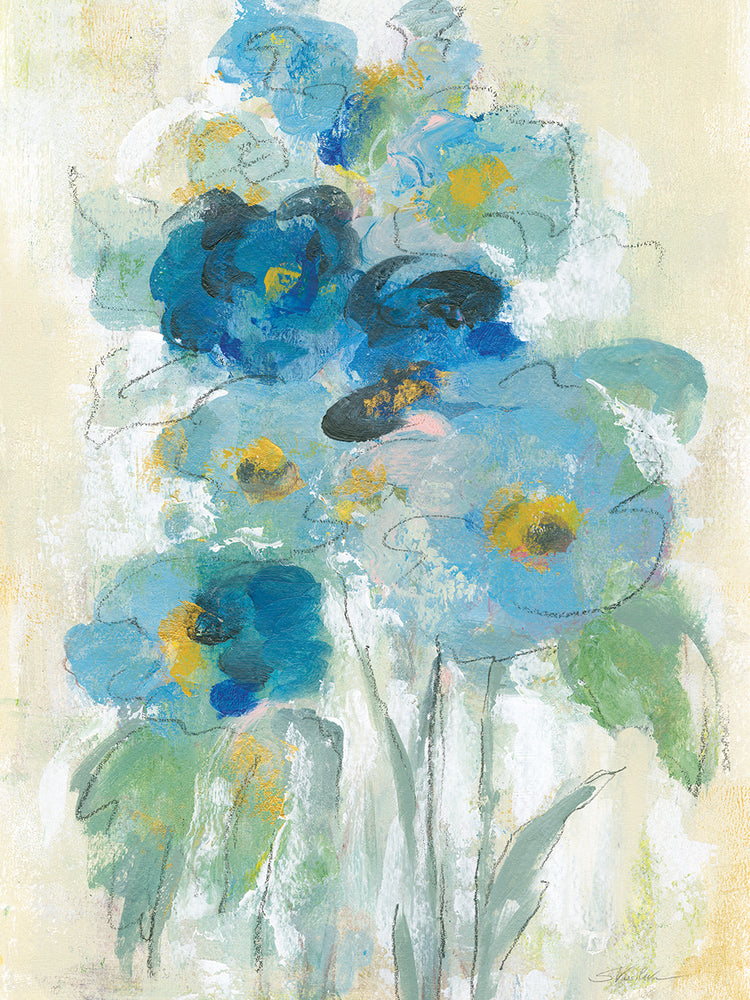 Loose Bouquet II by Silvia Vassileva - best quality handcrafted wall art work on large canvas & framed canvas prints