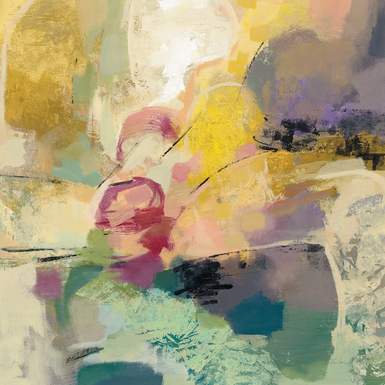 Mid Mod Mood by Silvia Vassileva - lowest price wall art work on large canvas & framed canvas prints