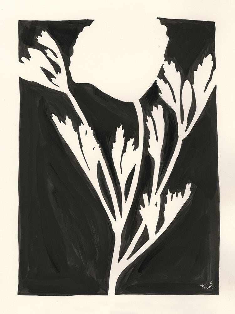 Joyful Spring II Black by Moira Hershey - top quality wall art work on large canvas & framed canvas prints