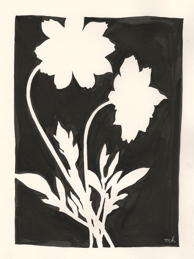 Joyful Spring I Black by Moira Hershey - best quality handcrafted wall art work on large canvas & framed canvas prints