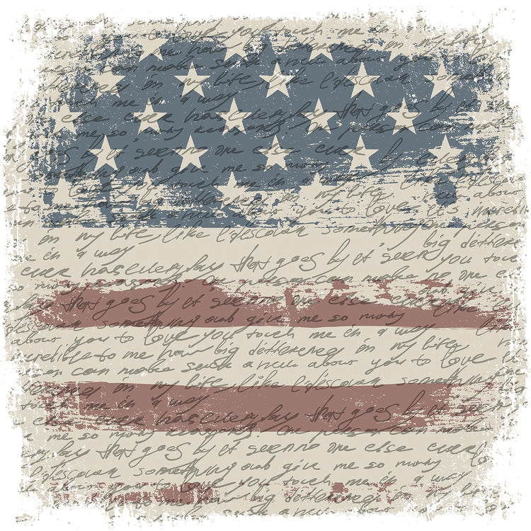 Arte de la lona de la carta de la libertad del vintage