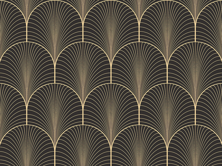 Arte de la lona del patrón de los sueños de Deco oscuro
