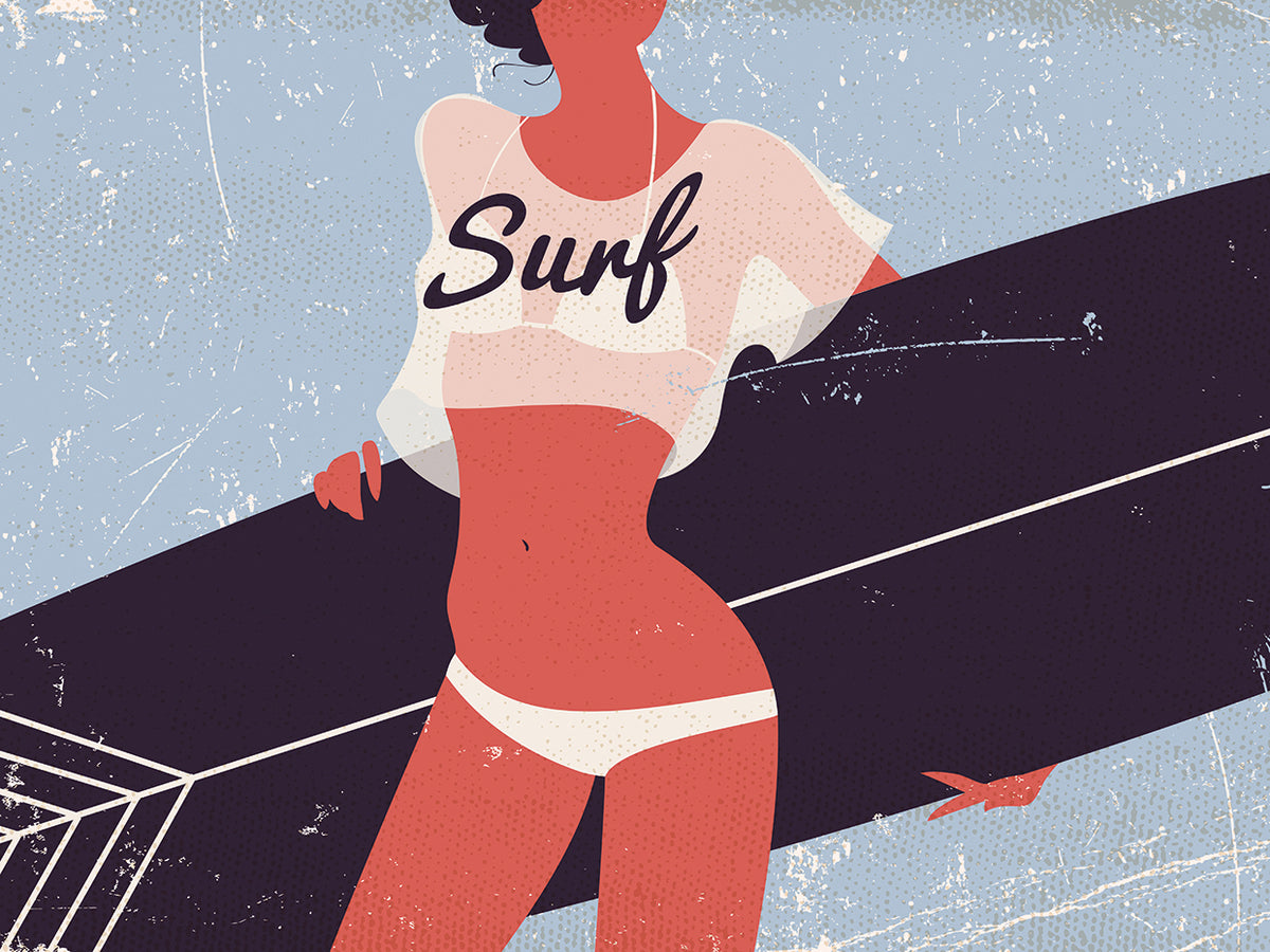 Beach Beauty Surfer