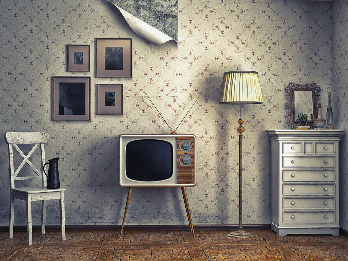 Retro Room with TV