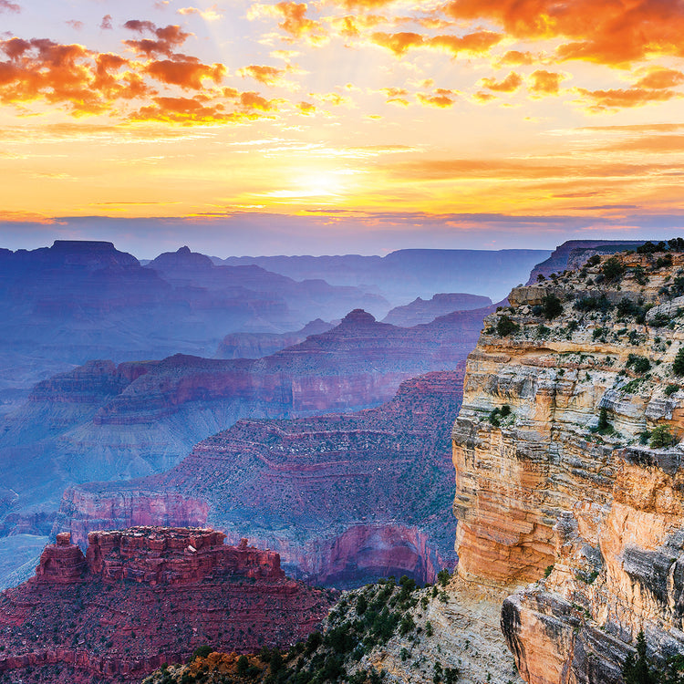 Arte de lienzo con final hermoso de Hopi Point