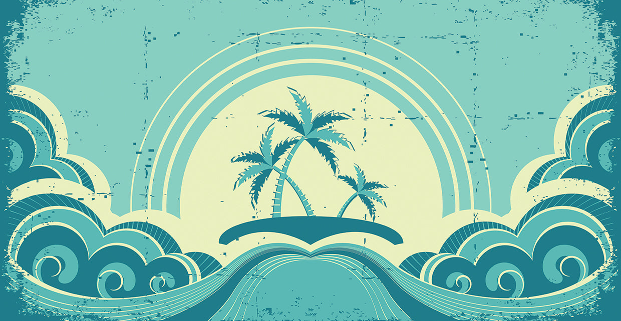 Vintage Teal in the Tropics
