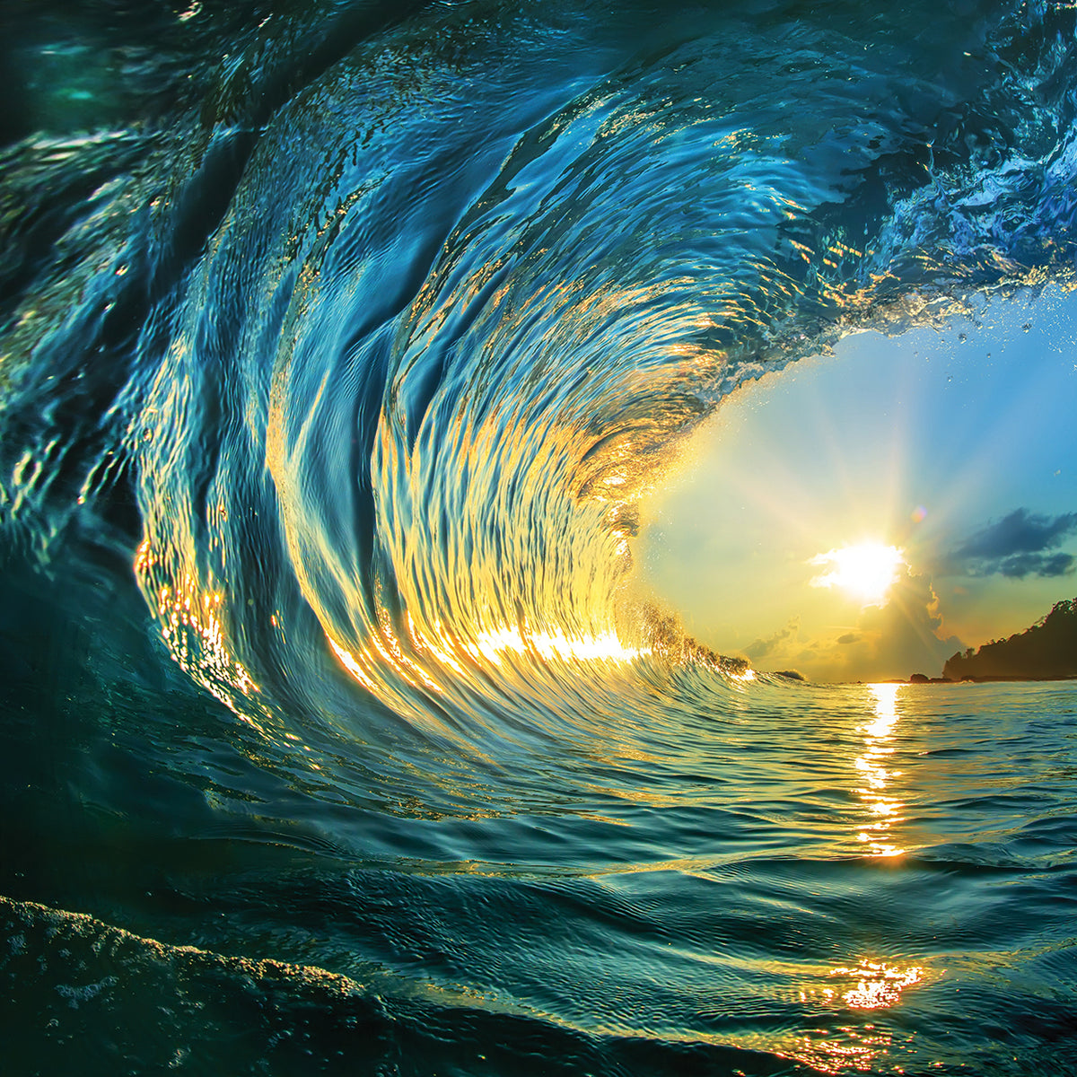 Sunset Surfer's Dream Wave