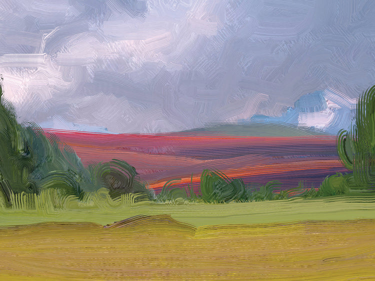 Tormenta de verano sobre Foothills Canvas Art