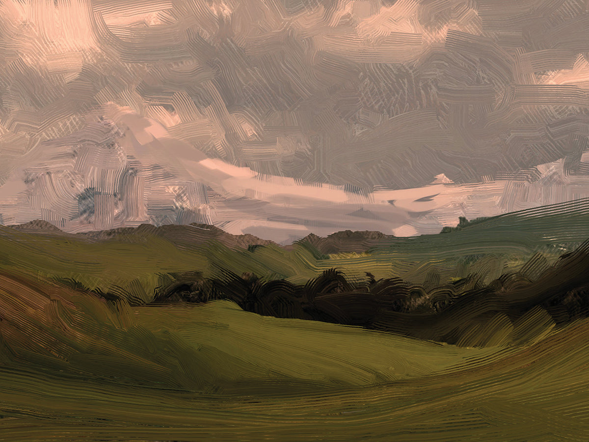 Cloudy Countryside Valley