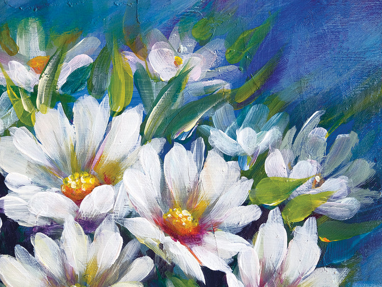 Wilflowers dice te amo arte de la lona