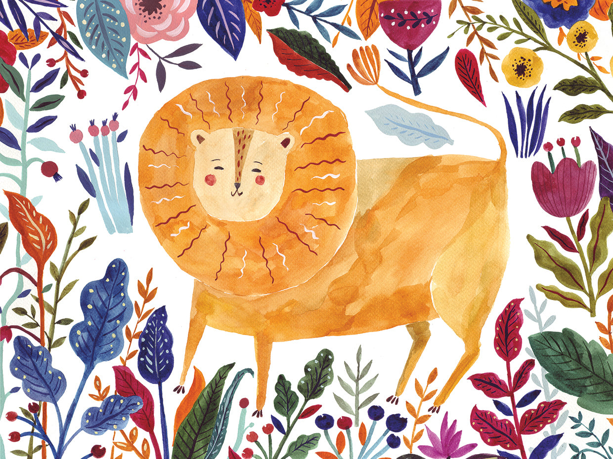 Floral Fantasy Lion