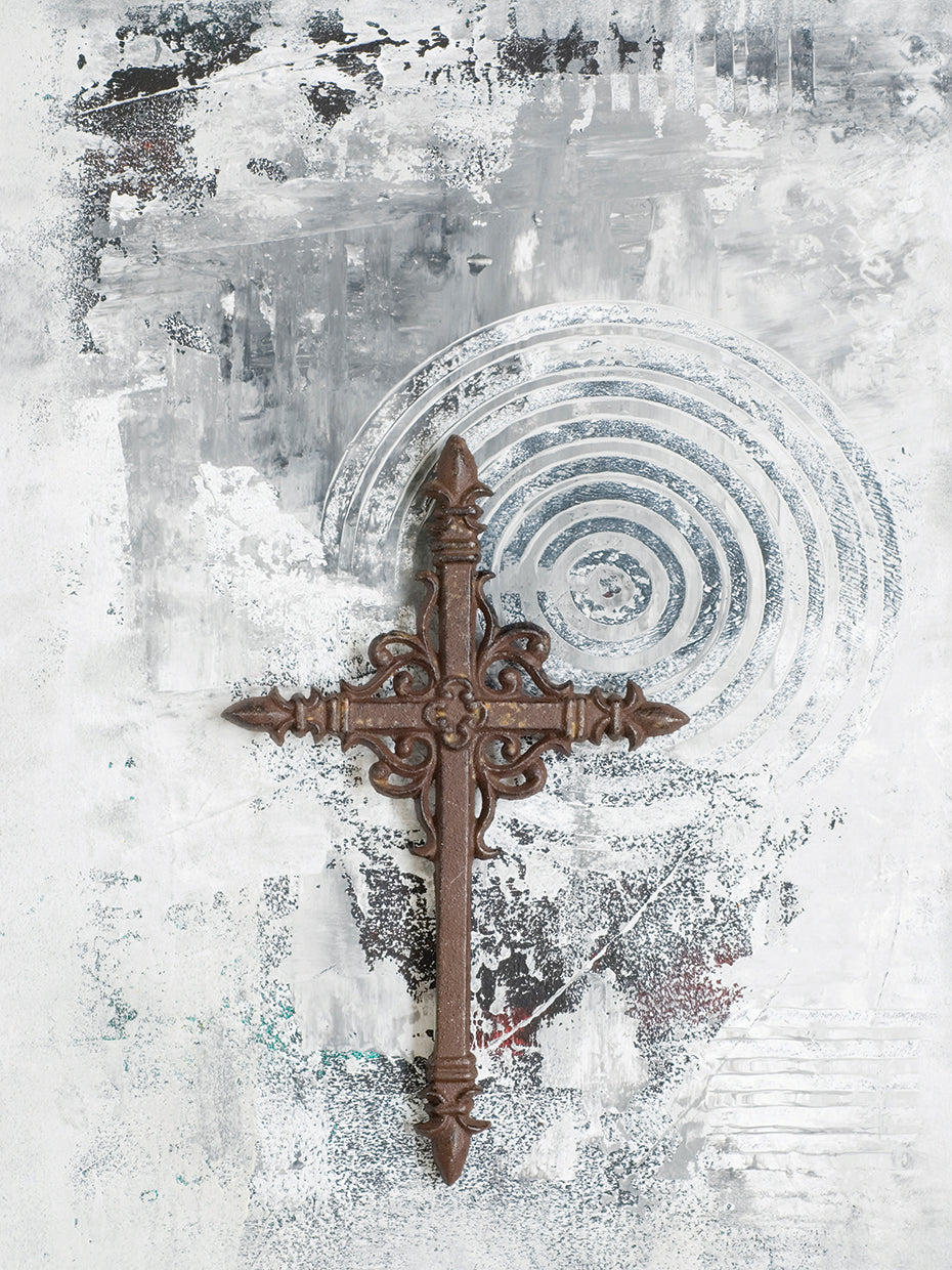 Snowy Silver Cross