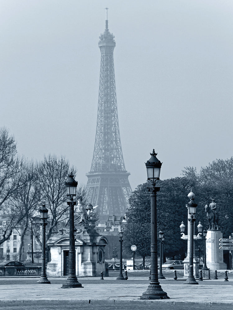 Las luces de París conducen a la Torre Eiffel Lienzo