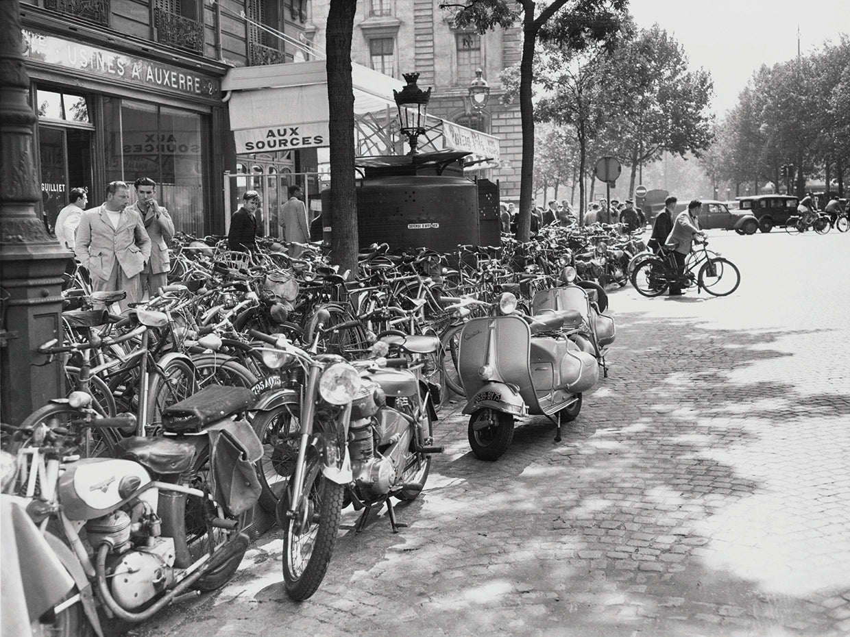 Vintage Paris Street Scooters