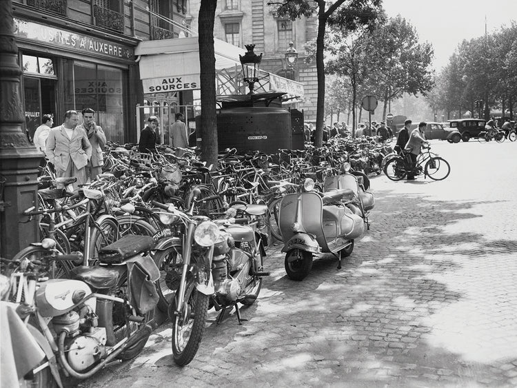 Vintage Paris Street Scooters