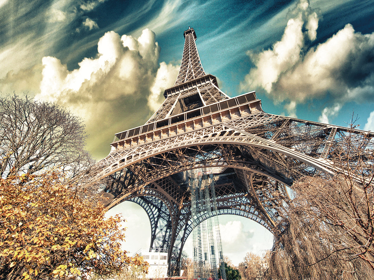 Azure Skies Eiffel Tower