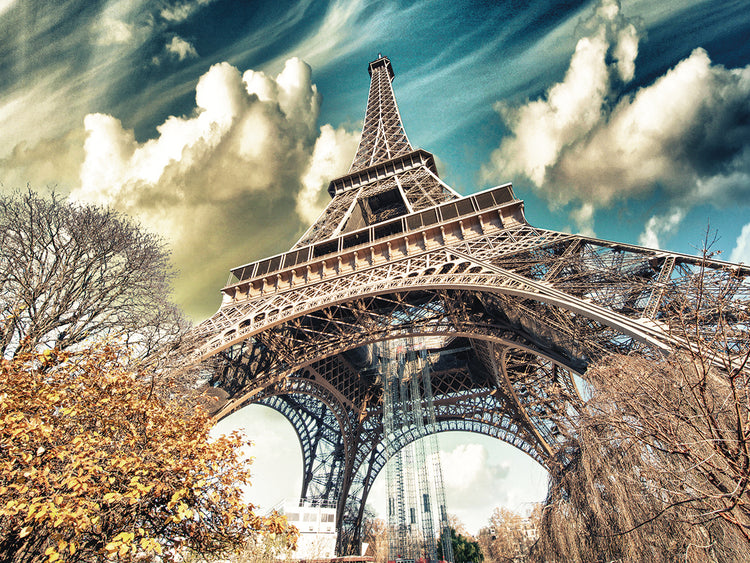 Cuadro en lienzo de la Torre Eiffel de Azure Skies