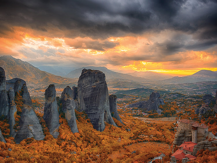 Glowing Greek Sunset