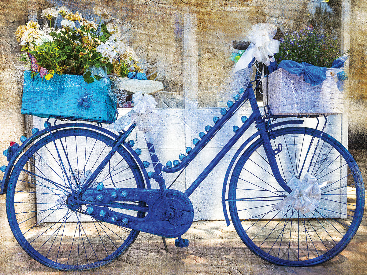 Blue Bike Flower Delivery