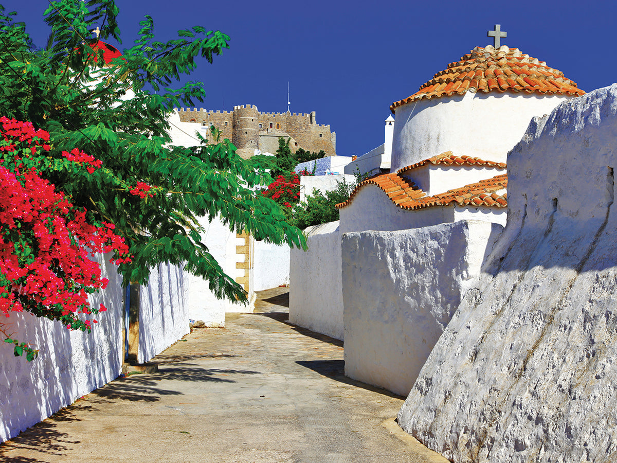 Sunlit Path to the Greek Church