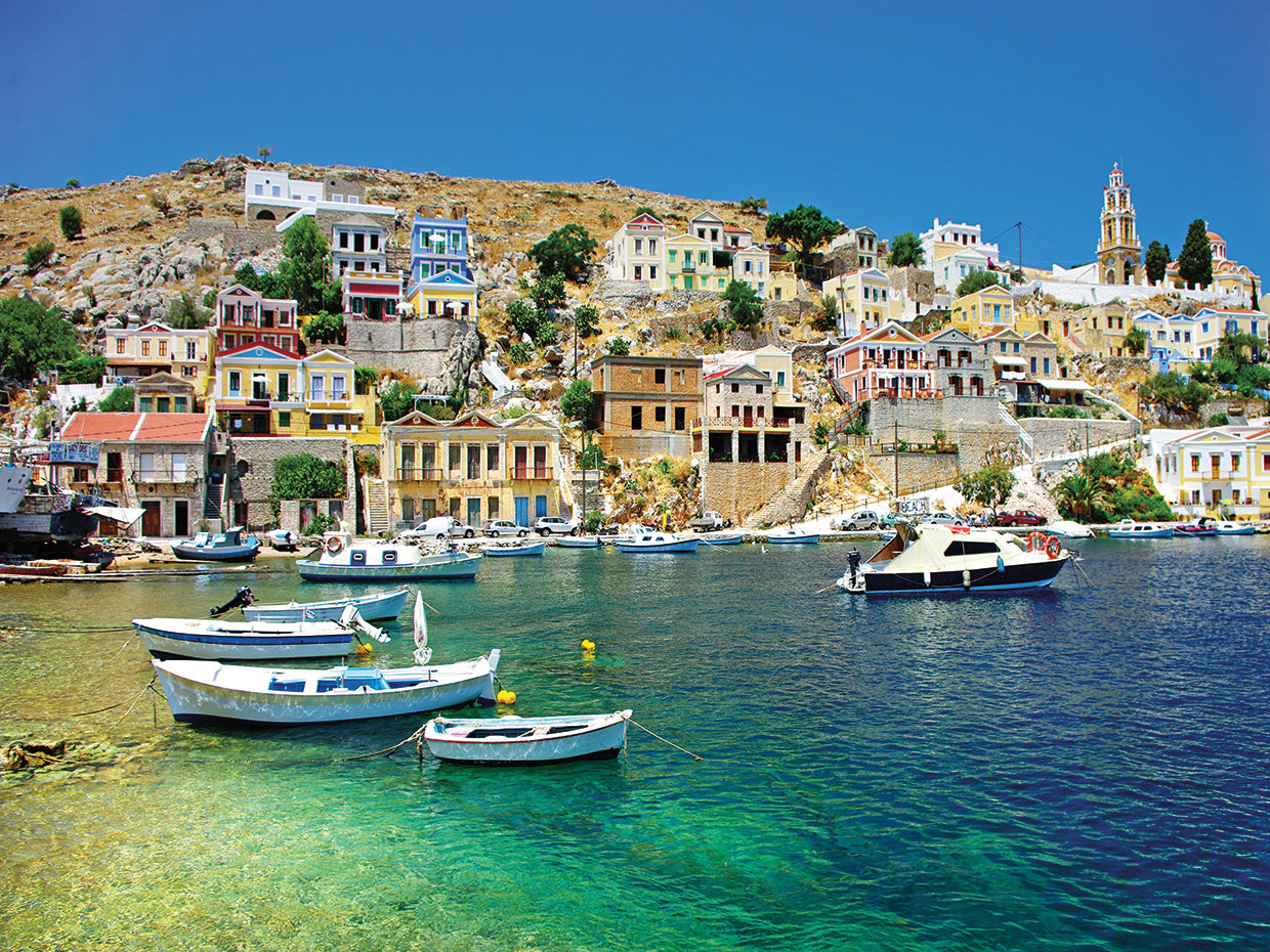 Glorious Greek Harbor Sunshine