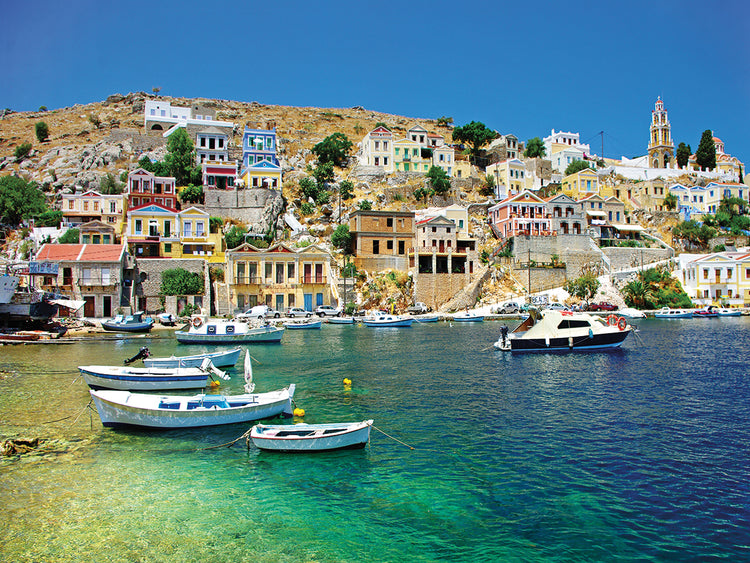 Glorious Greek Harbor Sunshine