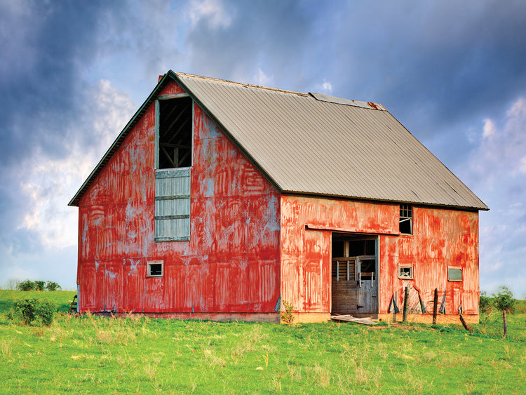 Weathered in Red Big Barn