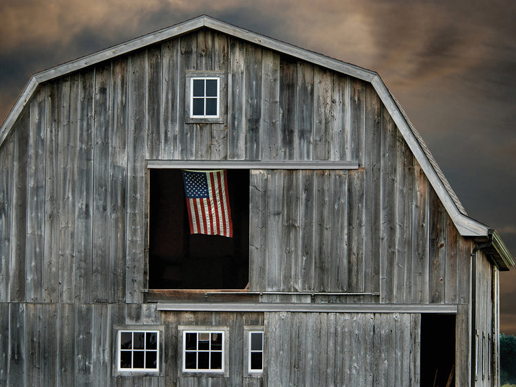 Stars and Stripes Rustic Barn