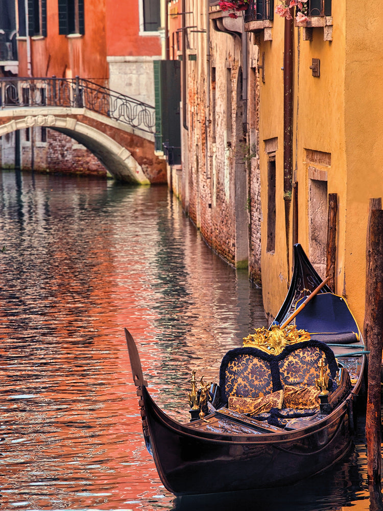 Viajar en el arte de la lona de la moda italiana