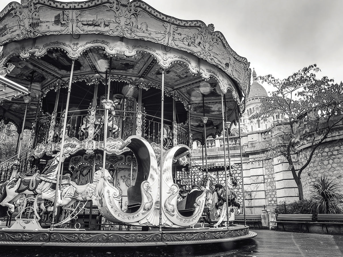 Vintage Paris Carousel Merry Go Round