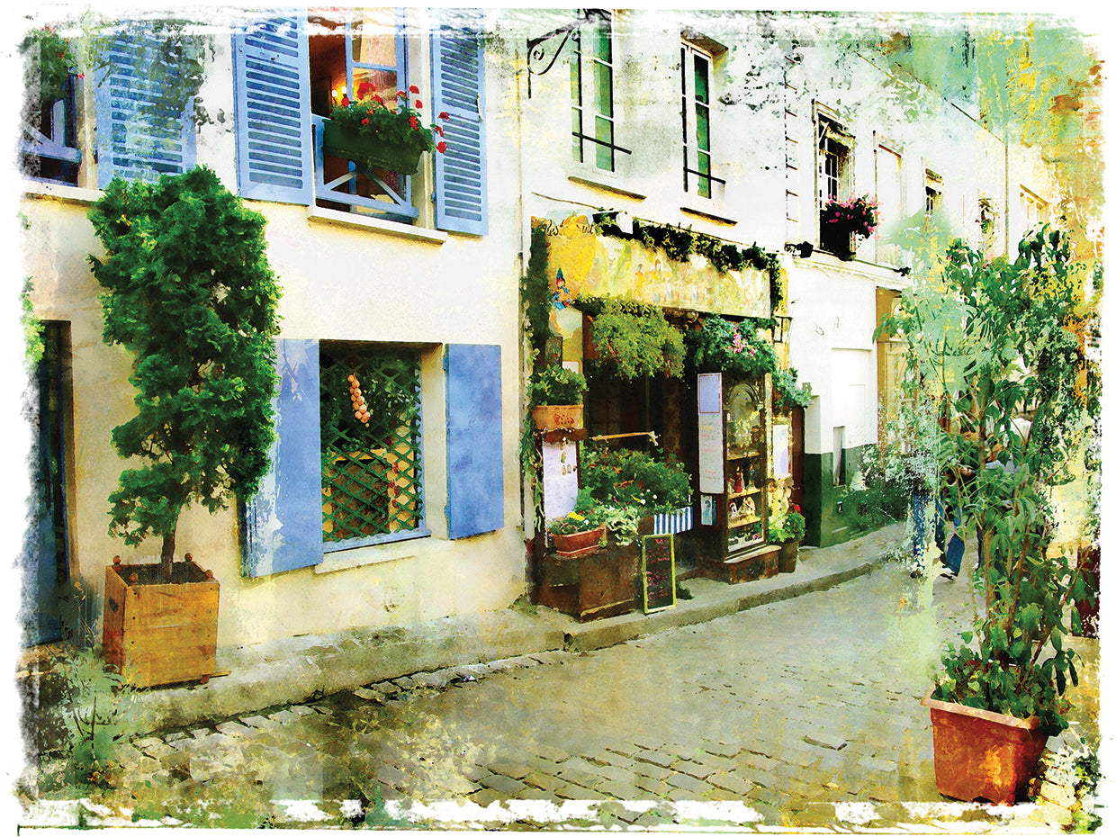 French Blue Shutters in Monmatre