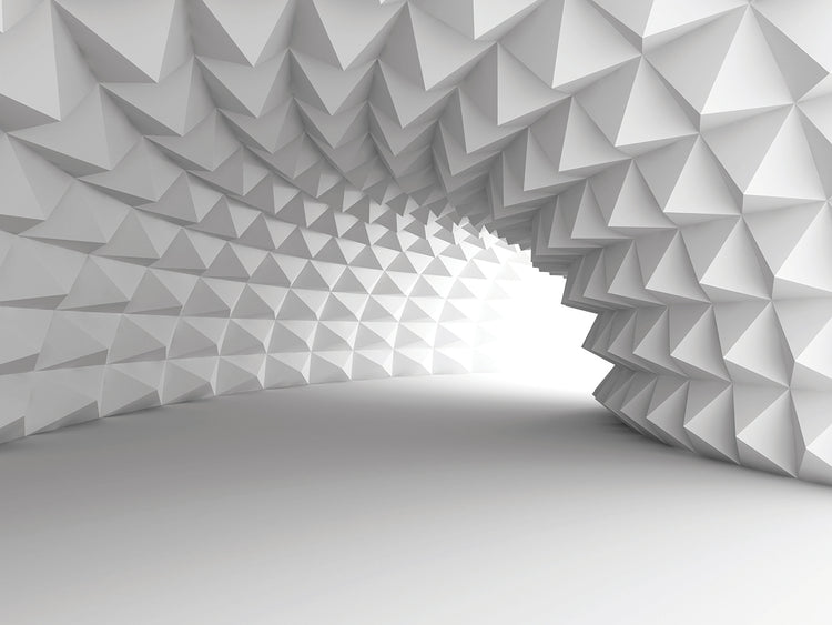 Sharp White Diamond Tunnel