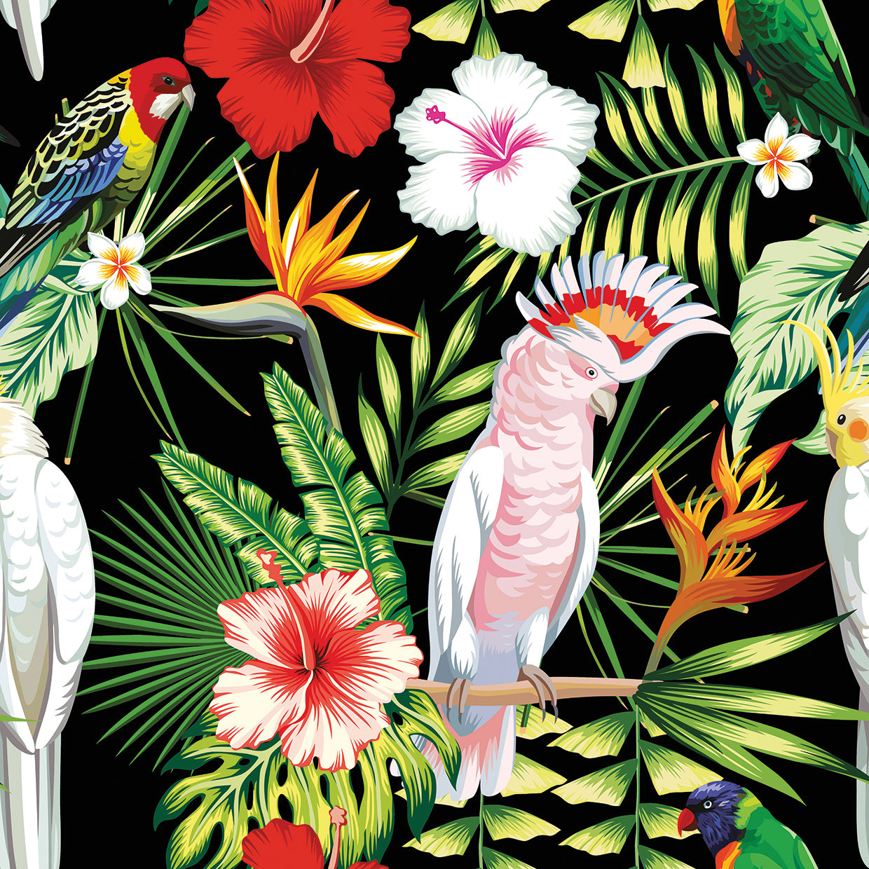 Arte de la lona de la cacatúa de Copacabana