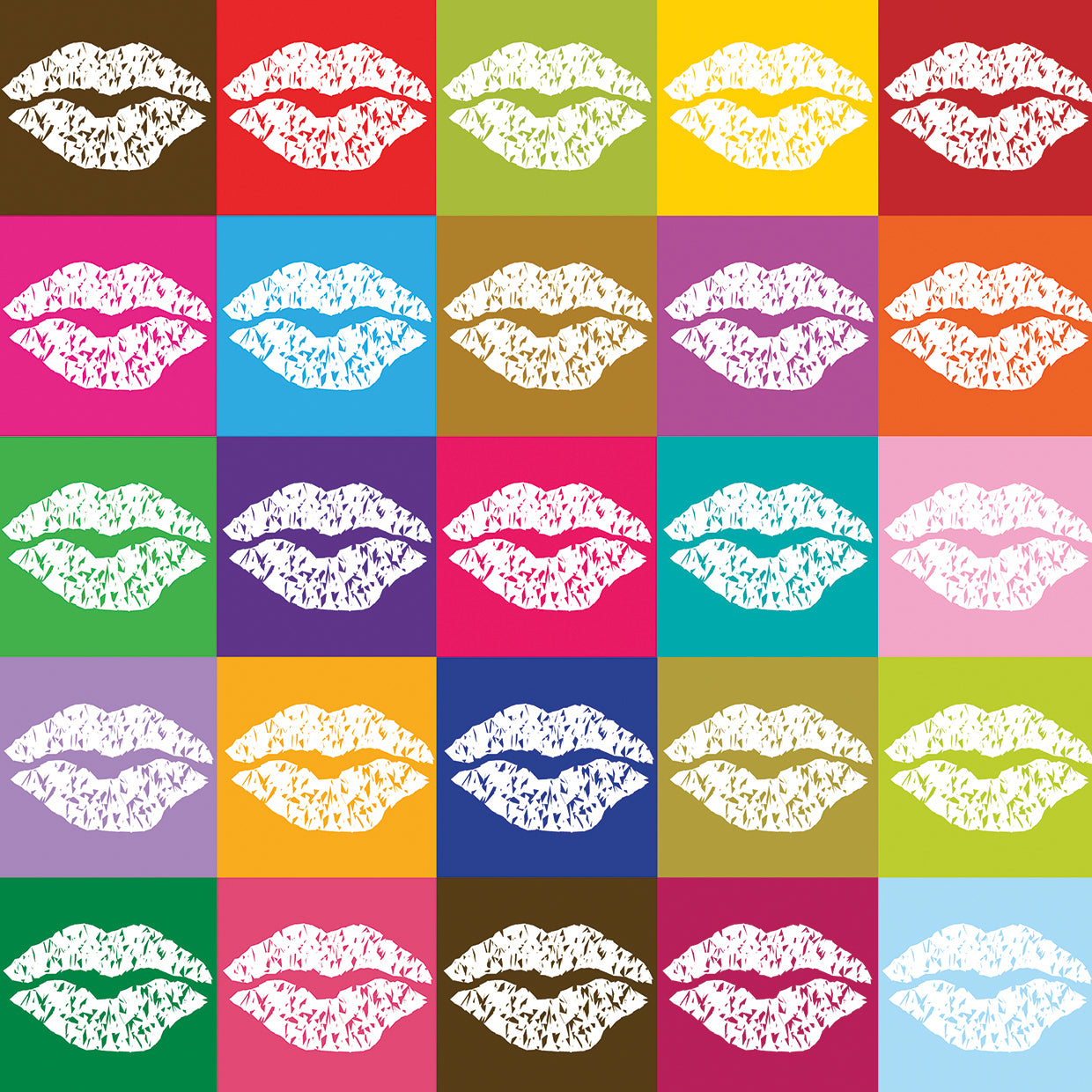 Kissed with Color Pop Art