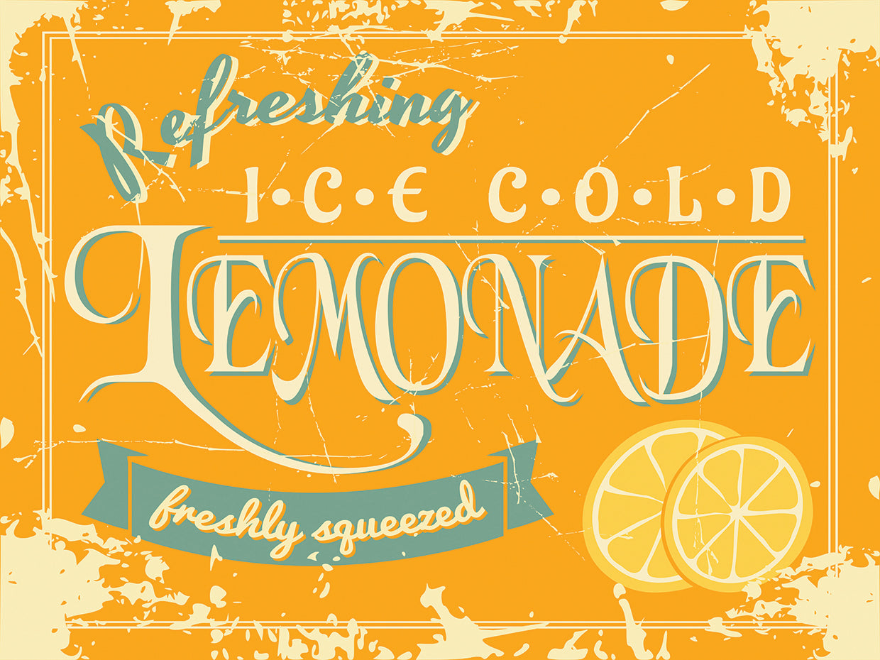 Ice Cold Lemonade Sign
