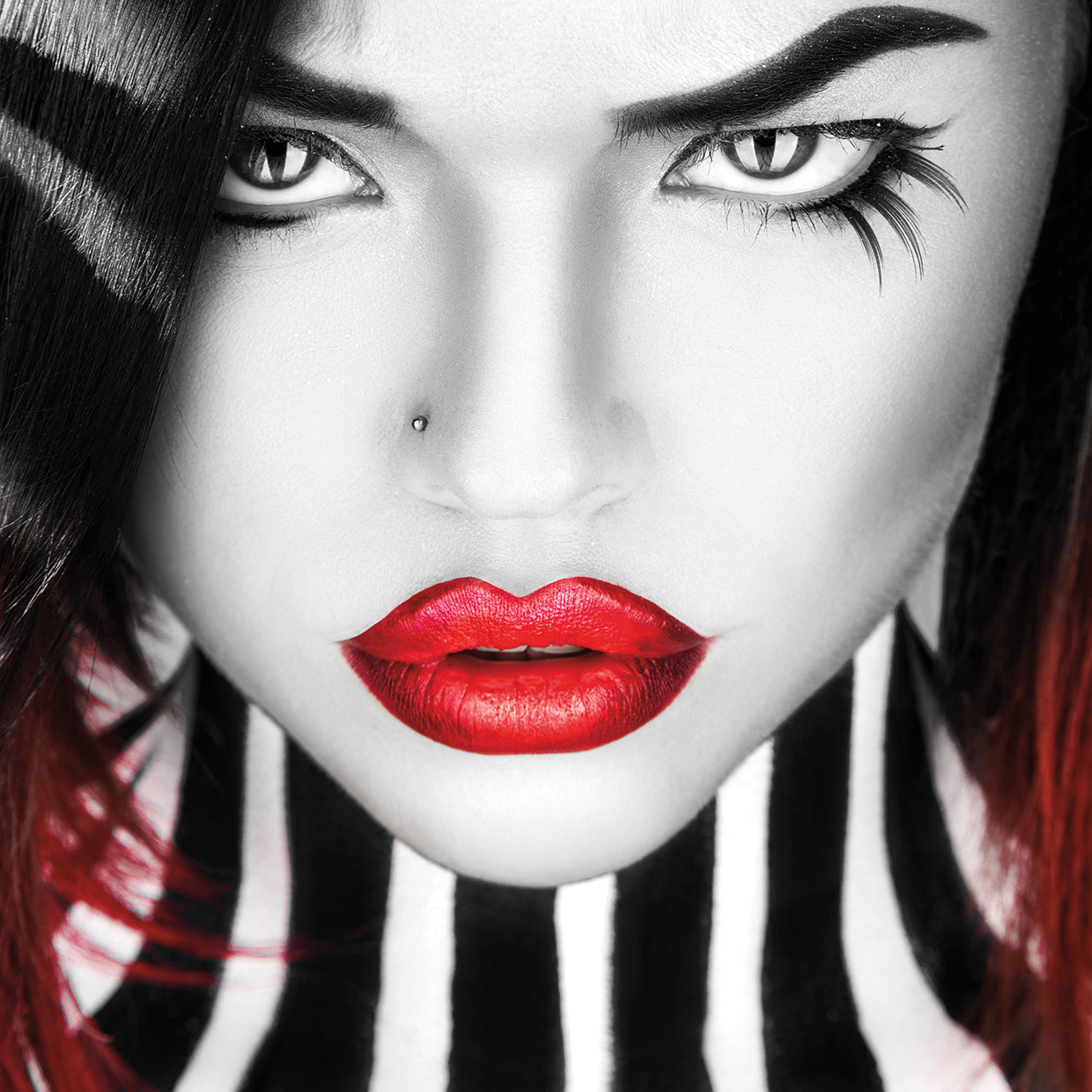 Classic Ruby Red Lips