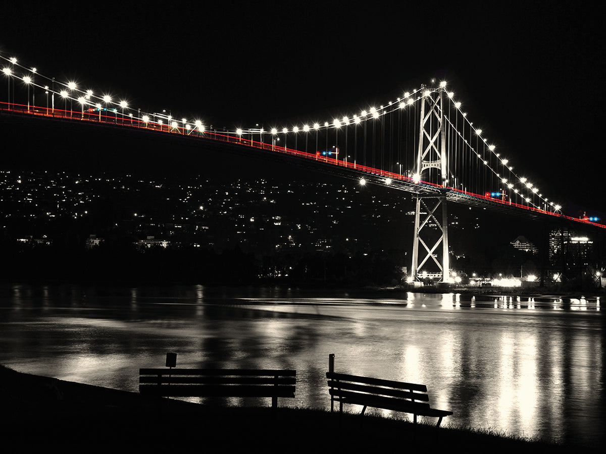 British Columbia Night Bridge
