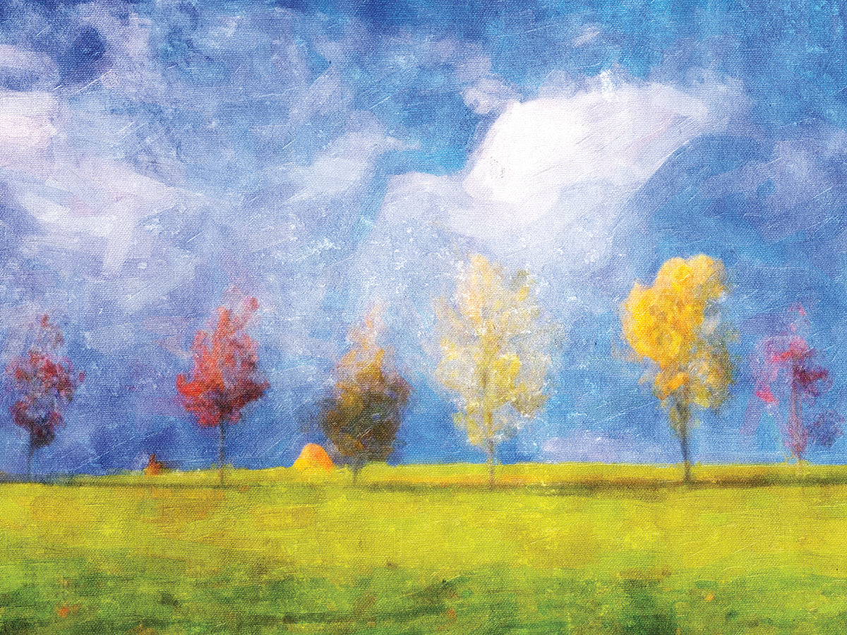 Clear Blue Sky Autumn Colors