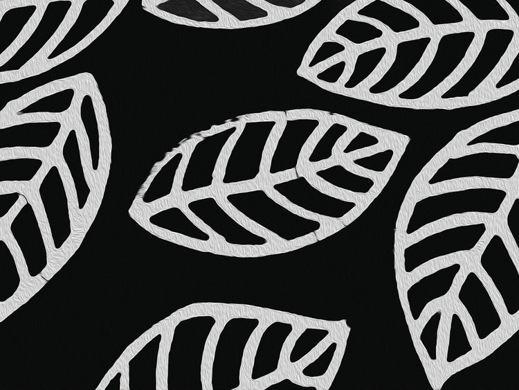 Whiteout en el arte de la lona de hojas de papel negro