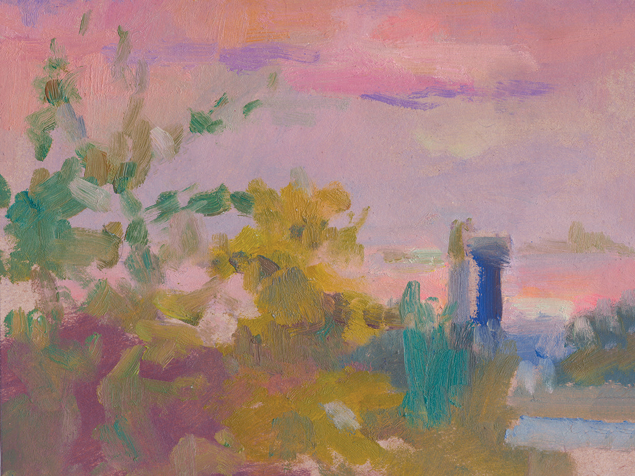 Purples Set Over the Sea
