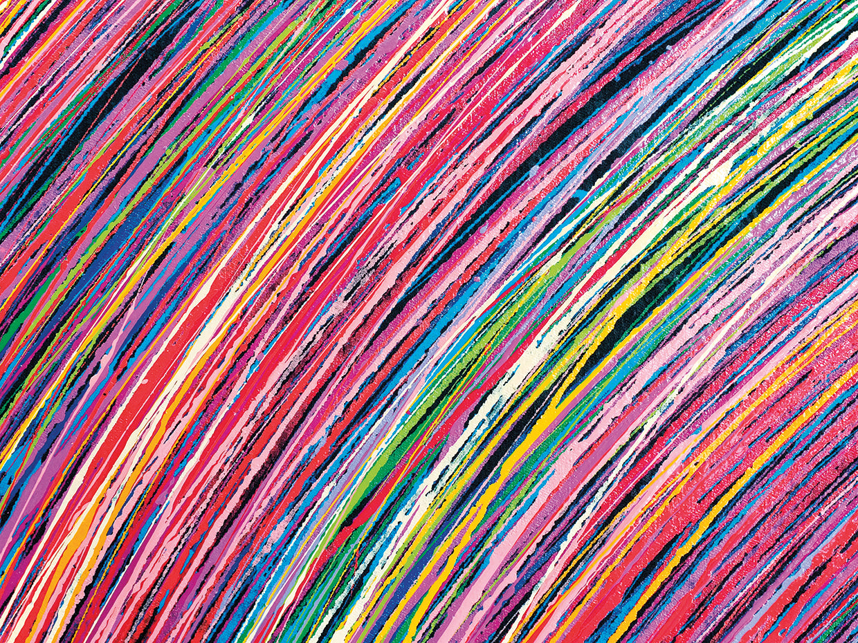 Electric Rainbow Stripes